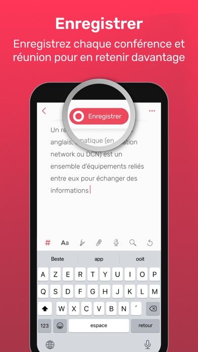 Screenshot #2 pour Noted. Enregistrer, Transcrire