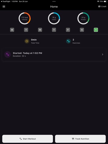 OpenReps: Gym Log + Food Scan iPad screenshot