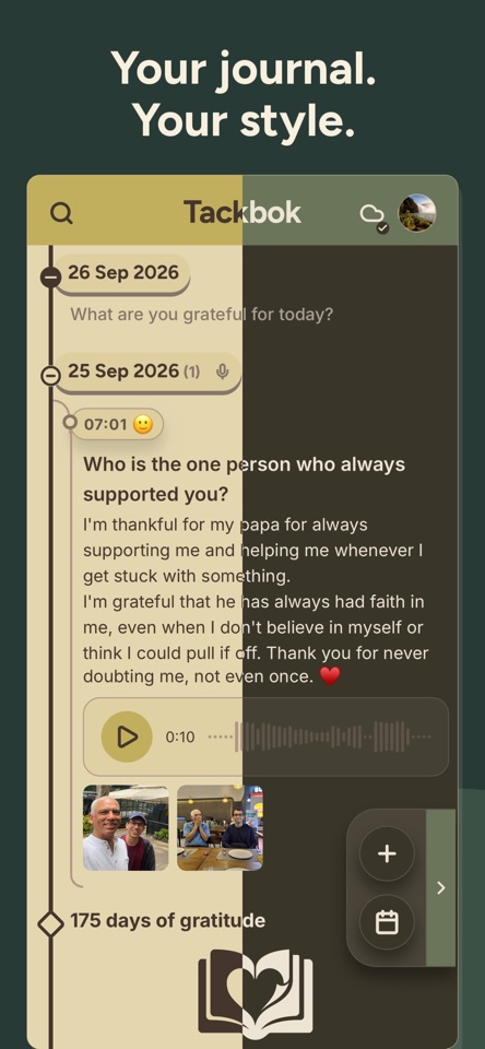 Tackbok - Gratitude Journal screenshot 4