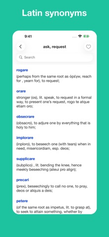 Latin synonym handbook Screenshot 3 of 10