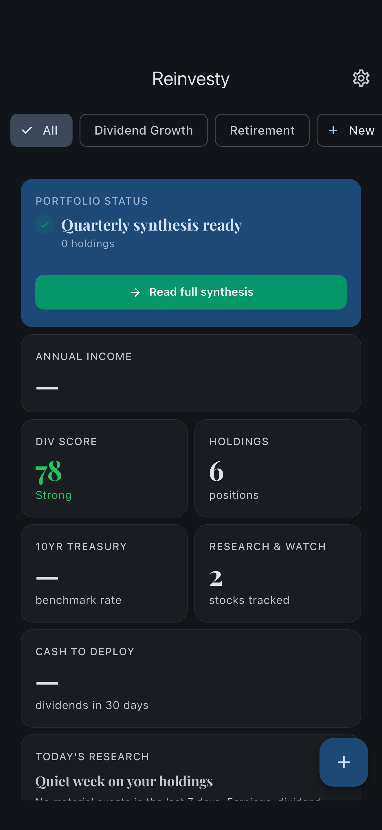 Reinvesty Dividend AI screenshot 3