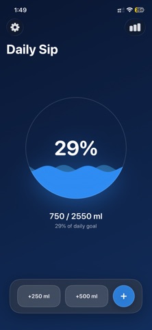 Daily Sip - Water Tracker Screenshot 1 of 4