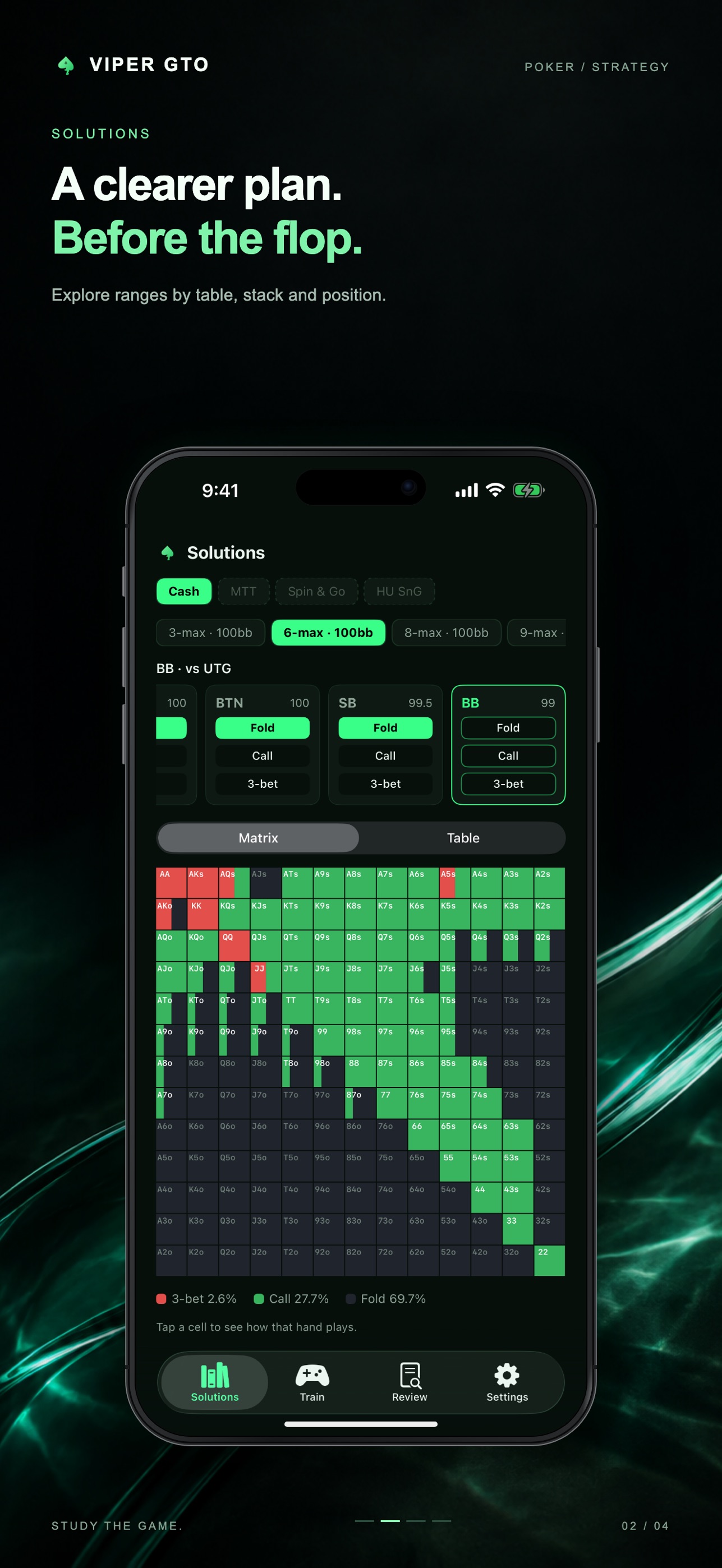 Screenshot 2 of Viper GTO – Poker Trainer