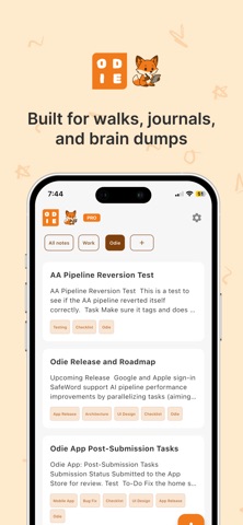 Odie: AI Voice Notes Screenshot 3 of 5