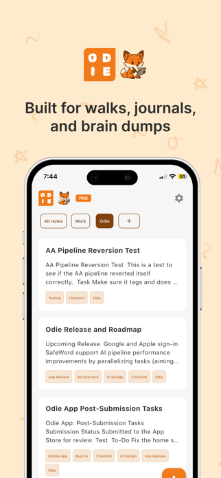 Odie: AI Voice Notes Screenshot 3 of 5