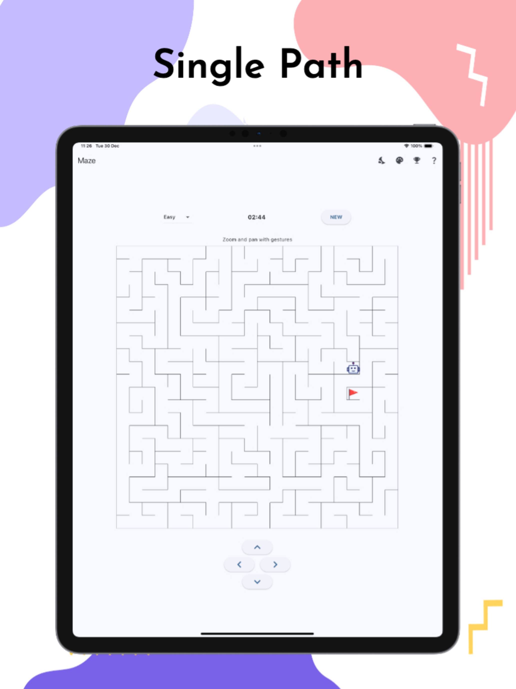 Maze Solver: One Path