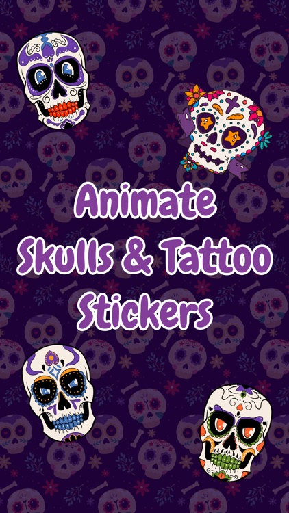 Animated Skulls&Tattoo Sticker