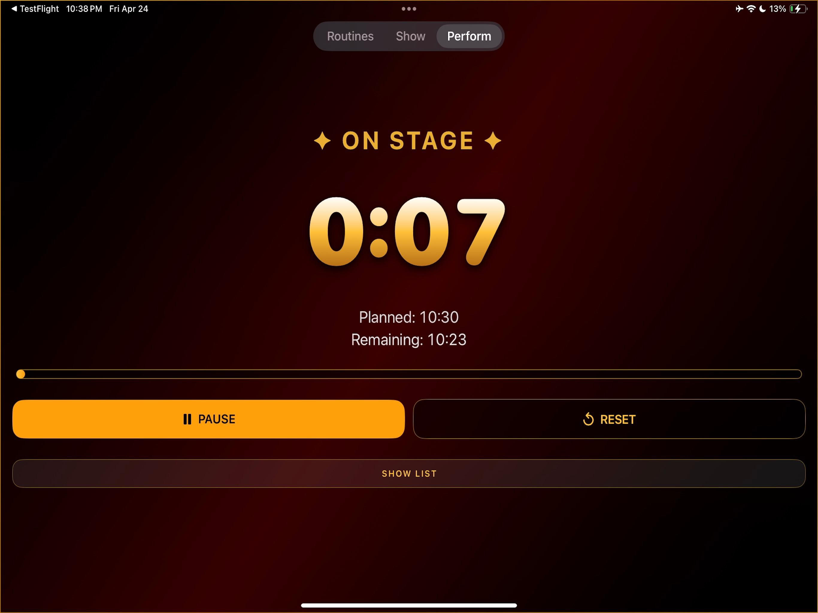 Show Timer Pro