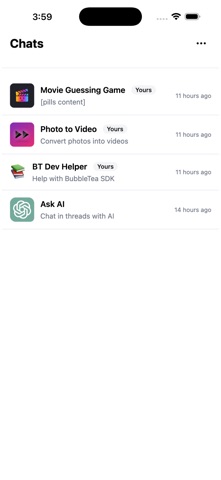 Bubbletea AI Chat screenshot