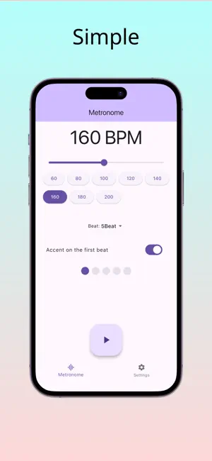 Metronome - Simple Metronome screenshot 2