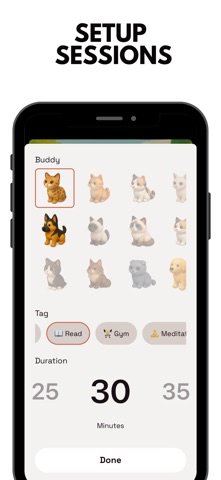 Purrrductive：集中力，良好习惯 screenshot