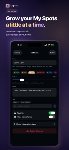 Location Diary - Logless Screenshot 3 of 6