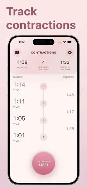 Contraction Timer・ screenshot 2