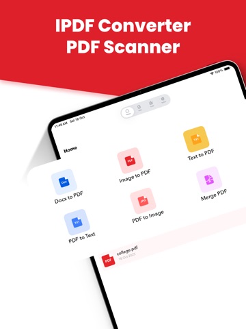 iPDF Converter : PDF Scanner iPad screenshot