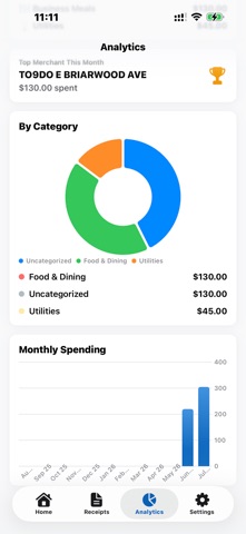 Receipt Keeper - Expense Track iPhone screenshot