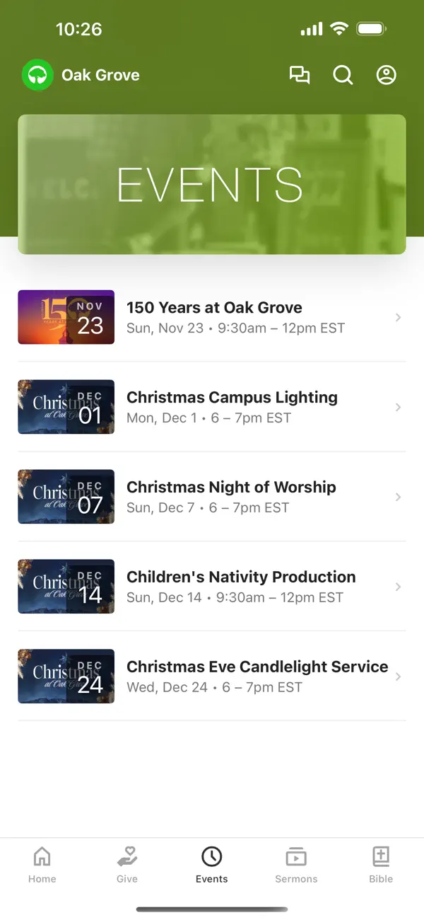 Screenshot #2 pour Oak Grove Baptist - CBVA