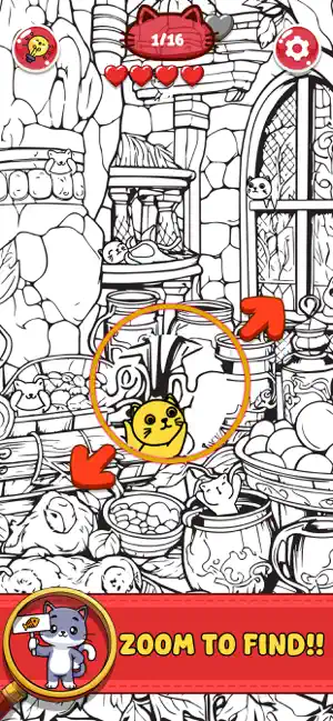 Find Out Hidden Cats: Spot it screenshot 2