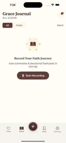 Grace Journal iPhone screenshot