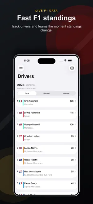 FStandings screenshot 1
