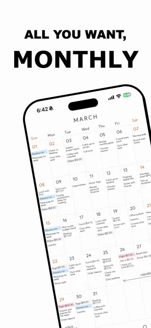 Monthly - Custom Calendar screenshot 1
