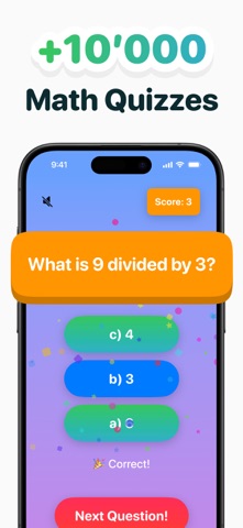 3rd Grade Math Games iPhone screenshot