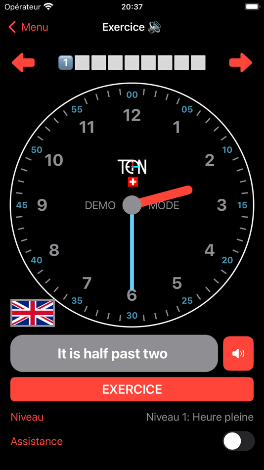 #2. TEAN - Learning Clock (iOS) By: TEAN Sàrl