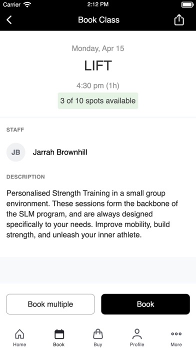 Sweat Lift Method Screenshot