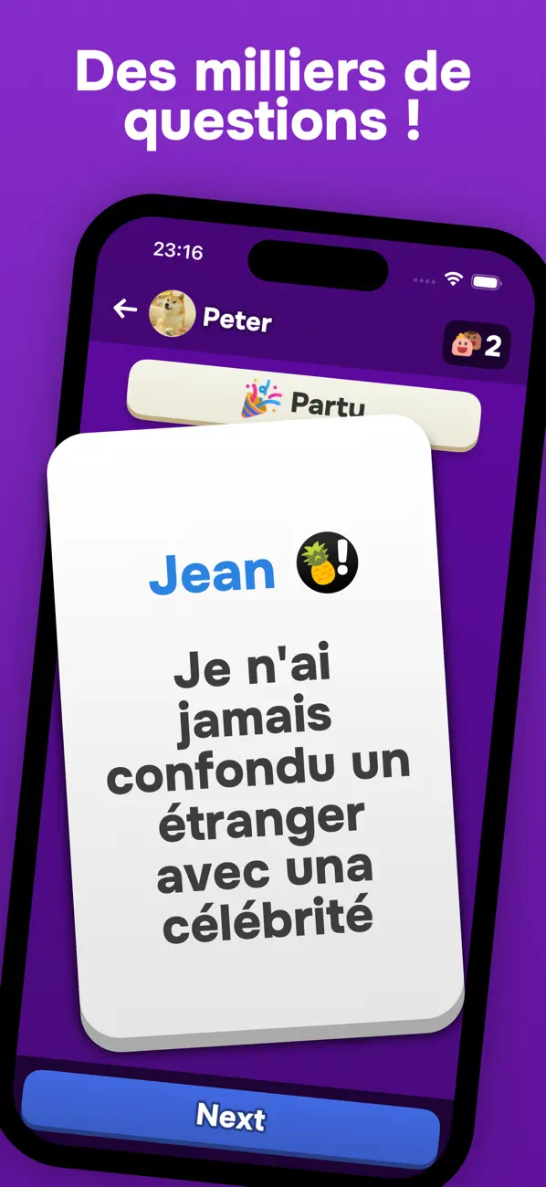 Screenshot #1 pour Je n'ai jamais: Jeu entre amis