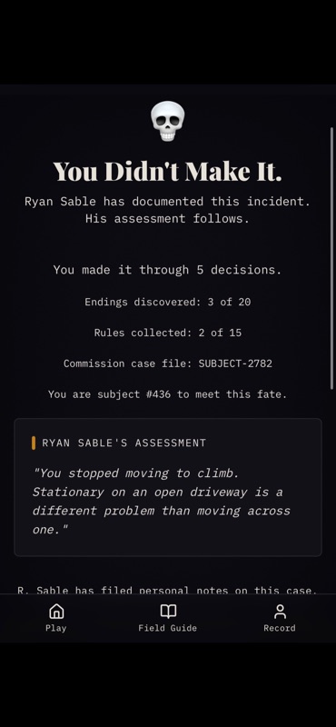 R. Sable: Horror Files screenshot 2