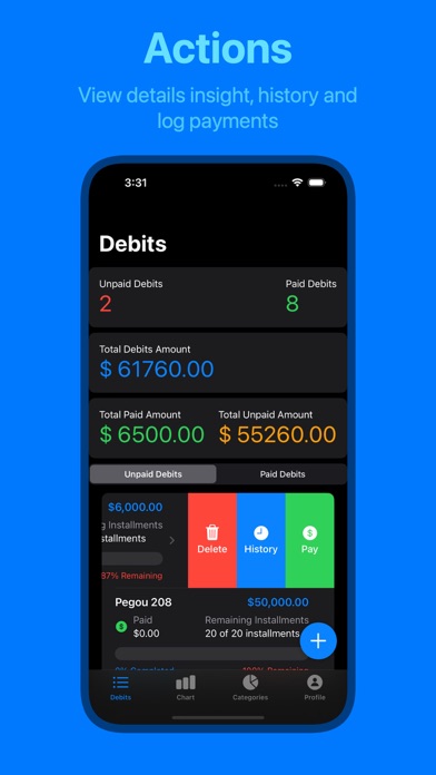 Screenshot #3 pour DebitTracker