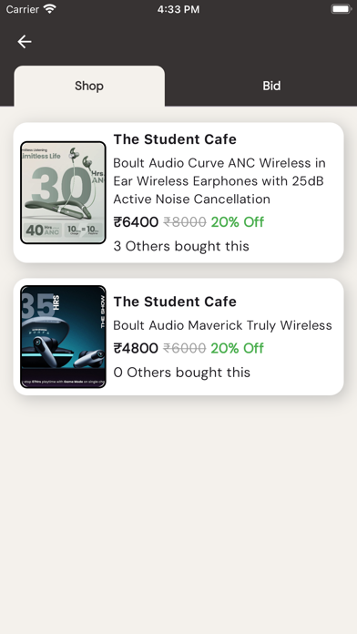 The Student Cafe Screenshot