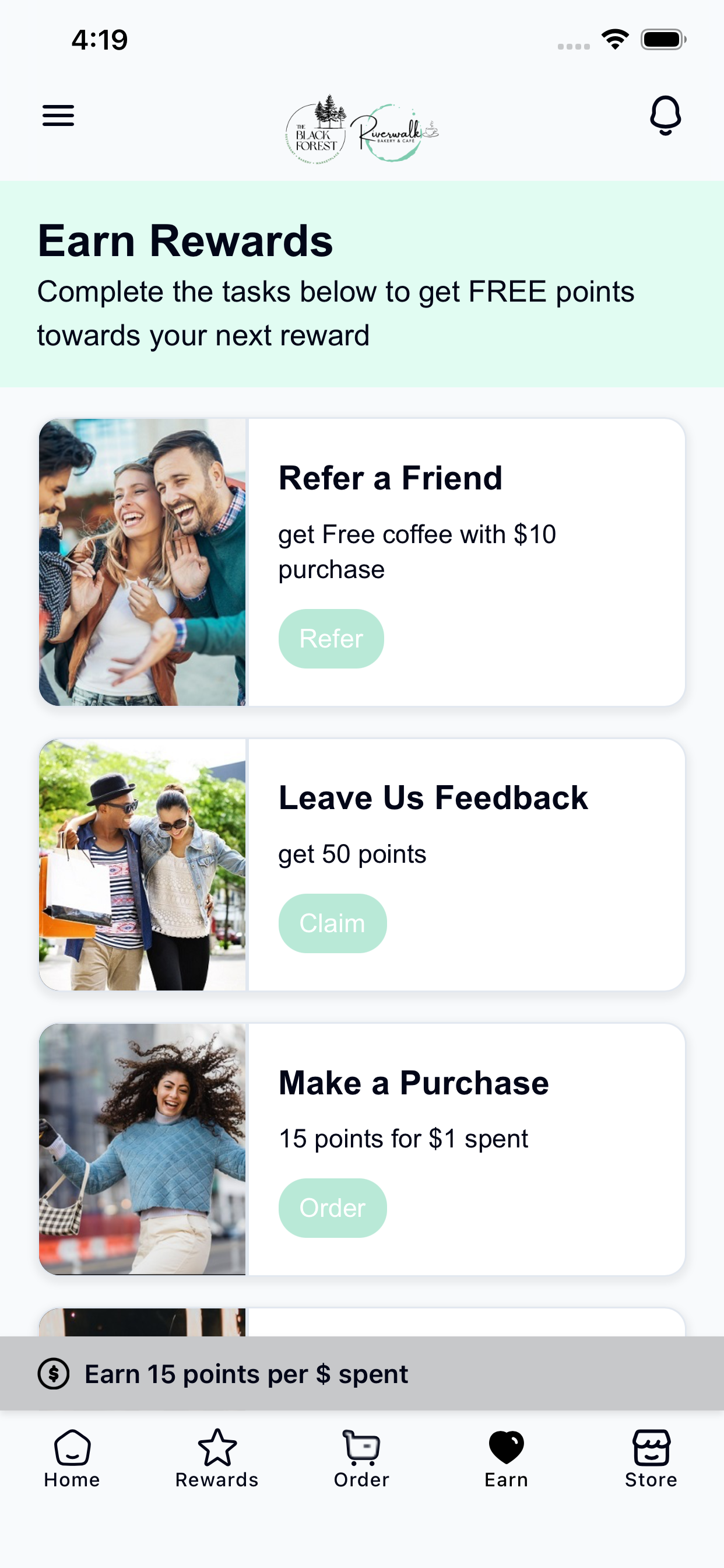 Riverwalk Cafe Rewards screenshot 3