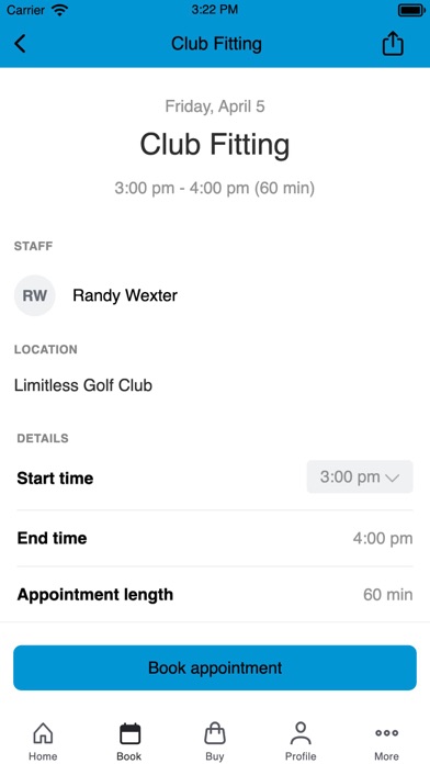 Limitless Golf Club Screenshot