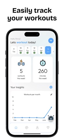 Treno: AI Workout Tracker screenshot