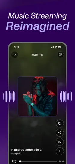 Captura de pantalla de Song GPT AI Song & Music Maker en iPhone 6