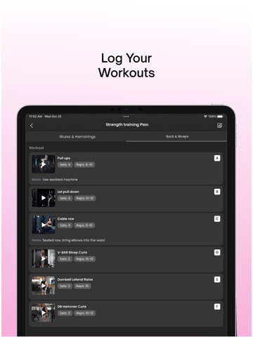 Lift with Lauren iPad screenshot