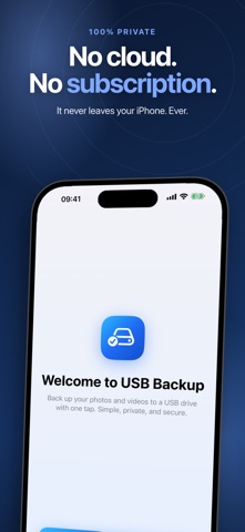 USB Backup - Photo & Video iPhone screenshot