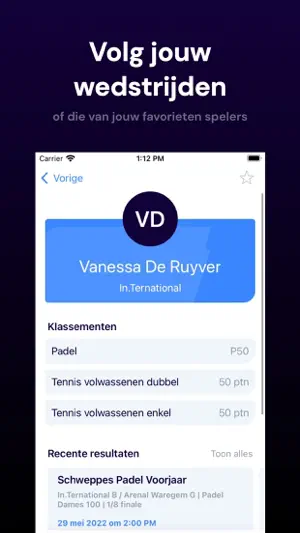 Tennis & Padel Vlaanderen screenshot 4