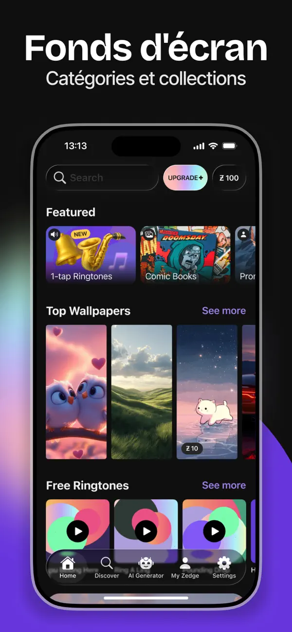 Screenshot #1 pour ZEDGE™ - Fonds d'écran