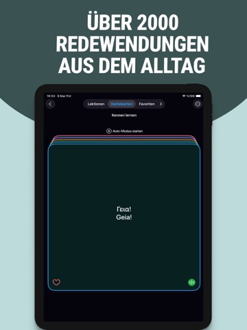Griechisch einfach lernen iPad screenshot