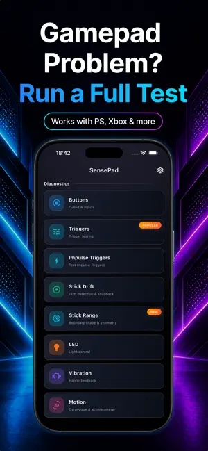 SensePad: Gamepad Tester screenshot 1