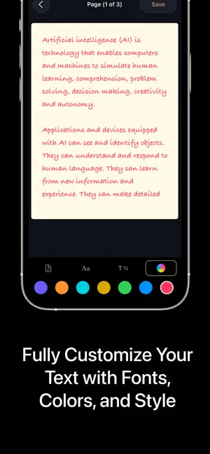 Text to Handwriting: Hand Note screenshot 4