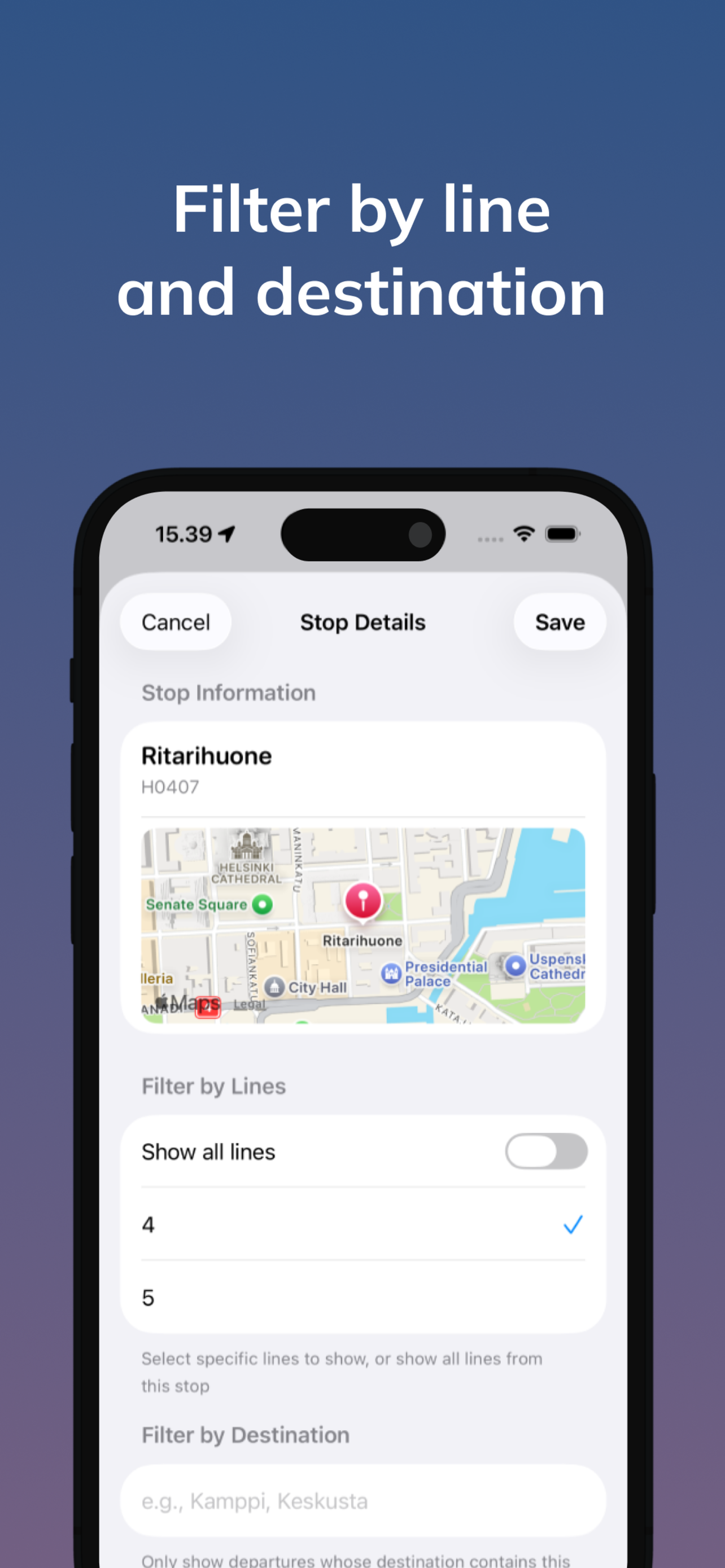 MyStops Helsinki