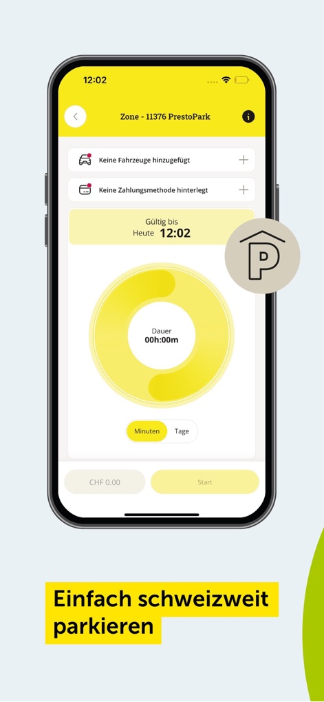 TCS - Touring Club Schweiz - Users can conveniently manage parking with minute-accurate billing and easily extend or shorten their parking duration.