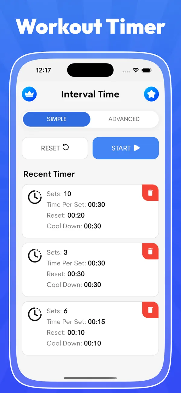 #2. Interval Timer & Tabata Timer (iOS) Ved: Kantaben Gorasiya
