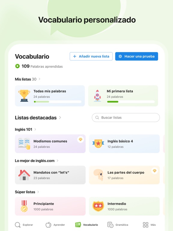 inglés.com iPad screenshot 5 - Education app