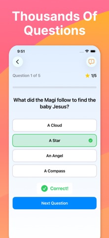 Bible Trivia For Kids iPhone screenshot