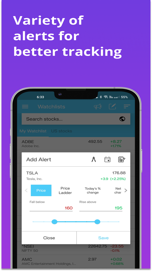 #3. Stock Alerts BG(Alarm/Tracker) (iOS) 由: C12 LABS PRIVATE LIMITED