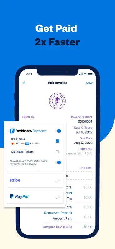 FreshBooks Invoicing App screenshot 7 of 7