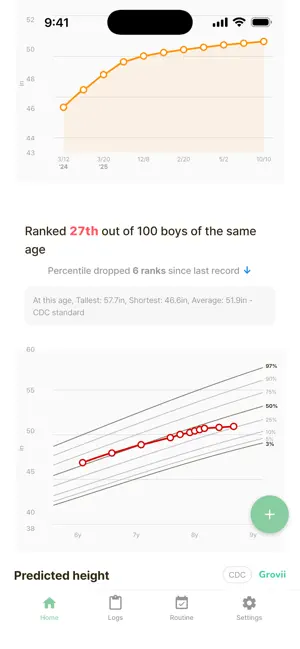 Grovii: Child Growth Tracker screenshot 2